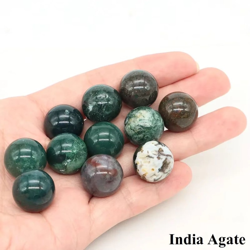 Natural Crystal Sphere Ball For Healing Decor 16mm Amethyst Rose Quartz Chakra Gem 22