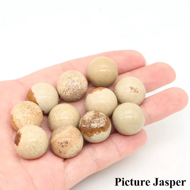 Natural Crystal Sphere Ball For Healing Decor 16mm Amethyst Rose Quartz Chakra Gem 26