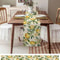 Watercolor Lemon Linen Table Runner For Dining Table Summer Green Leaf Farmhouse Kitchen Decor 1