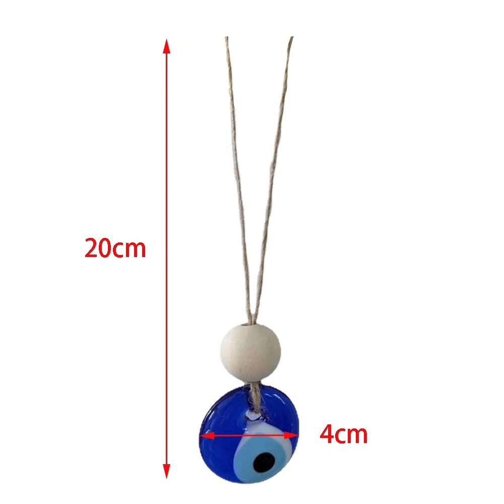 Turkish Evil Eye Wall Hanging Decor Blue Glass Protection Charm Home Gift 6
