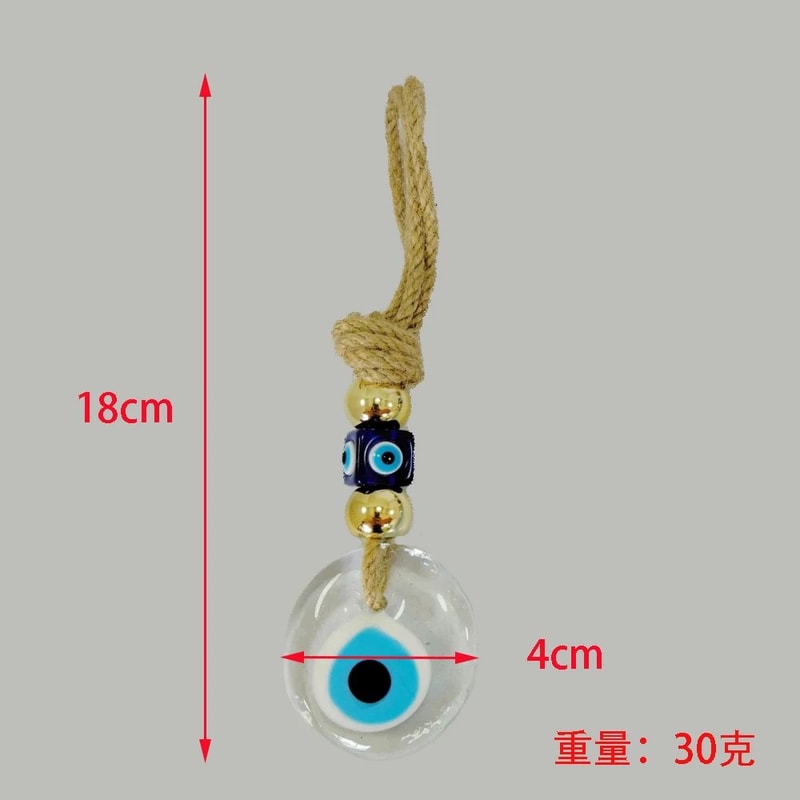 Turkish Evil Eye Macrame Wall Hanging Nazar Protection Charm Rearview Mirror Home Decor 13