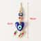 Turkish Evil Eye Macrame Wall Hanging Nazar Protection Charm Rearview Mirror Home Decor 15