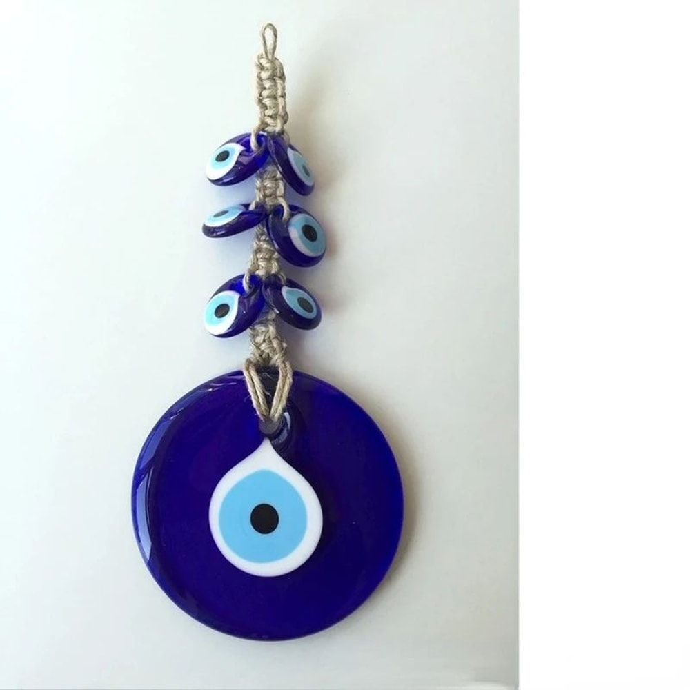 Turkish Evil Eye Glass Pendant Wall Hanging Lucky Blue Nazar Bead Home Car Decor 5