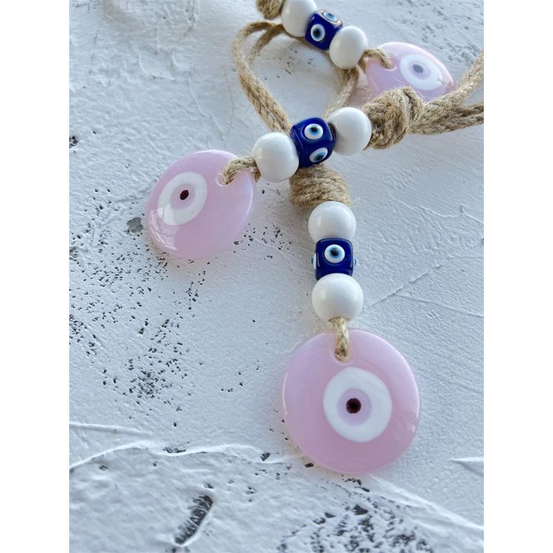 Turkish Evil Eye Glass Pendant Wall Hanging Lucky Blue Nazar Bead Home Car Decor 1