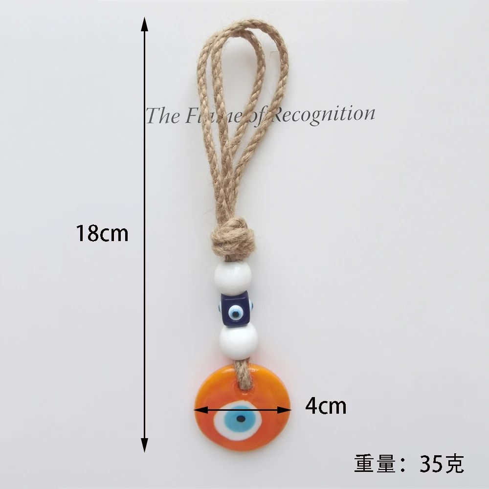 Turkish Evil Eye Glass Pendant Wall Hanging Lucky Blue Nazar Bead Home Car Decor 12