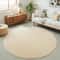 Round Coral Velvet Area Rug Soft NonSlip Kids Bedroom Living Room Carpet 2