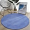 Round Coral Velvet Area Rug Soft NonSlip Kids Bedroom Living Room Carpet 15