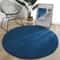 Round Coral Velvet Area Rug Soft NonSlip Kids Bedroom Living Room Carpet 8