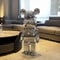 Gradient Mirror Bear Sculpture Luxury Plated Resin Bear Statue 197in315in Modern Living Room Decor 9