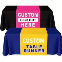 custom all-season table runner – personalized durable decor for weddings, holidays & everyday use