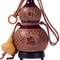 Natural Dried Gourd Bottle Handcrafted Wine Flask With Stand Rustic Portable Drink Container 1L 5