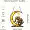 Elephant Family Moon Hanging Decor Charming Window Pendant For Garden Bedroom Home Decoration 5