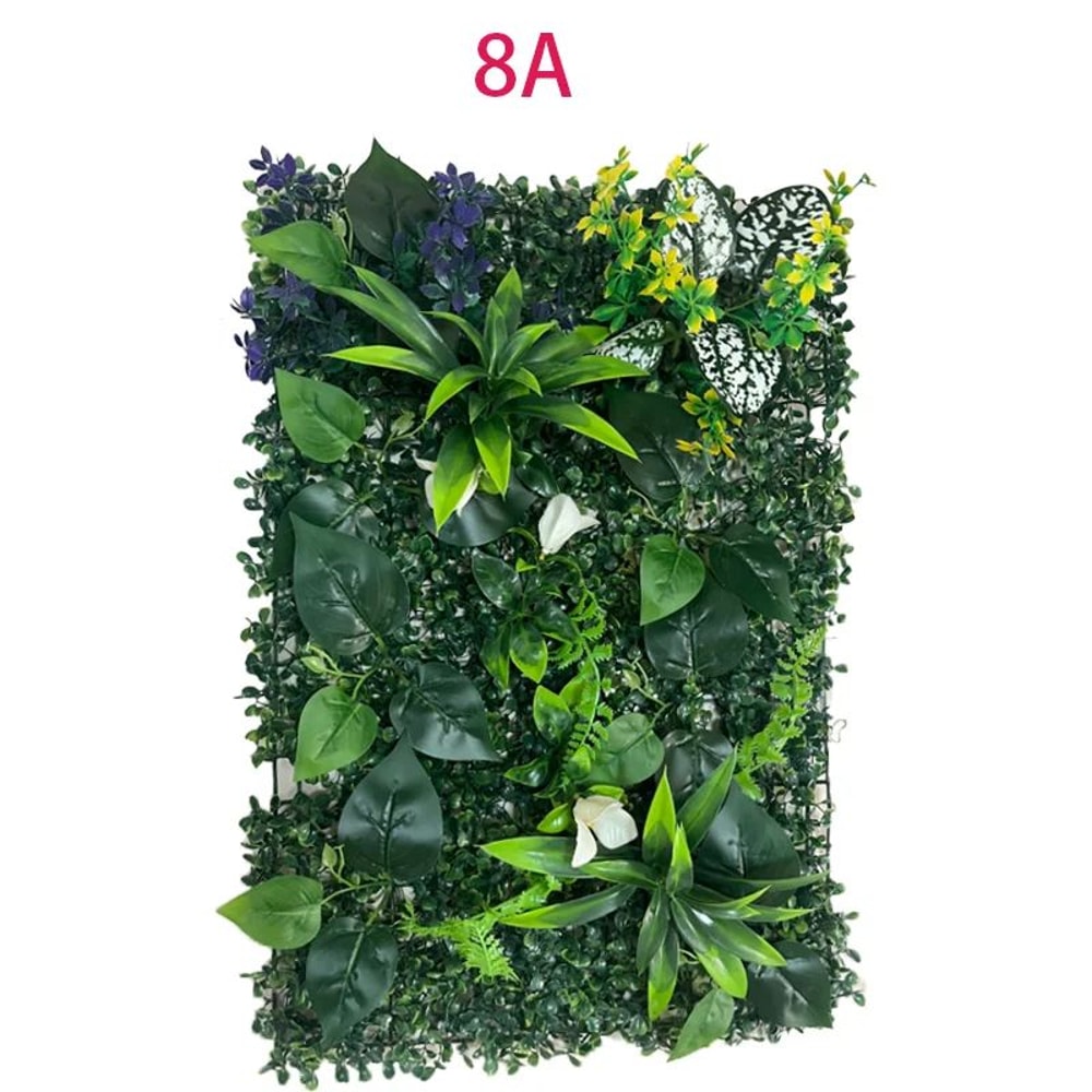 Artificial Green Plant Wall Panels Realistic Faux Vertical Garden For Outdoor Wedding Fence Decor 6