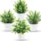 Artificial Potted Plant Bonsai Realistic Faux Green Plant For Indoor Outdoor Home Decor 2
