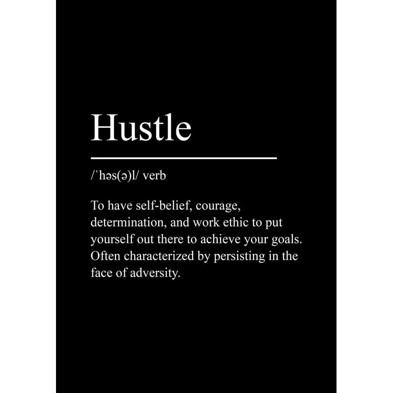 Minimalist Inspirational Text Canvas Poster Success Focus Discipline Wall Art Motivational Decor 12