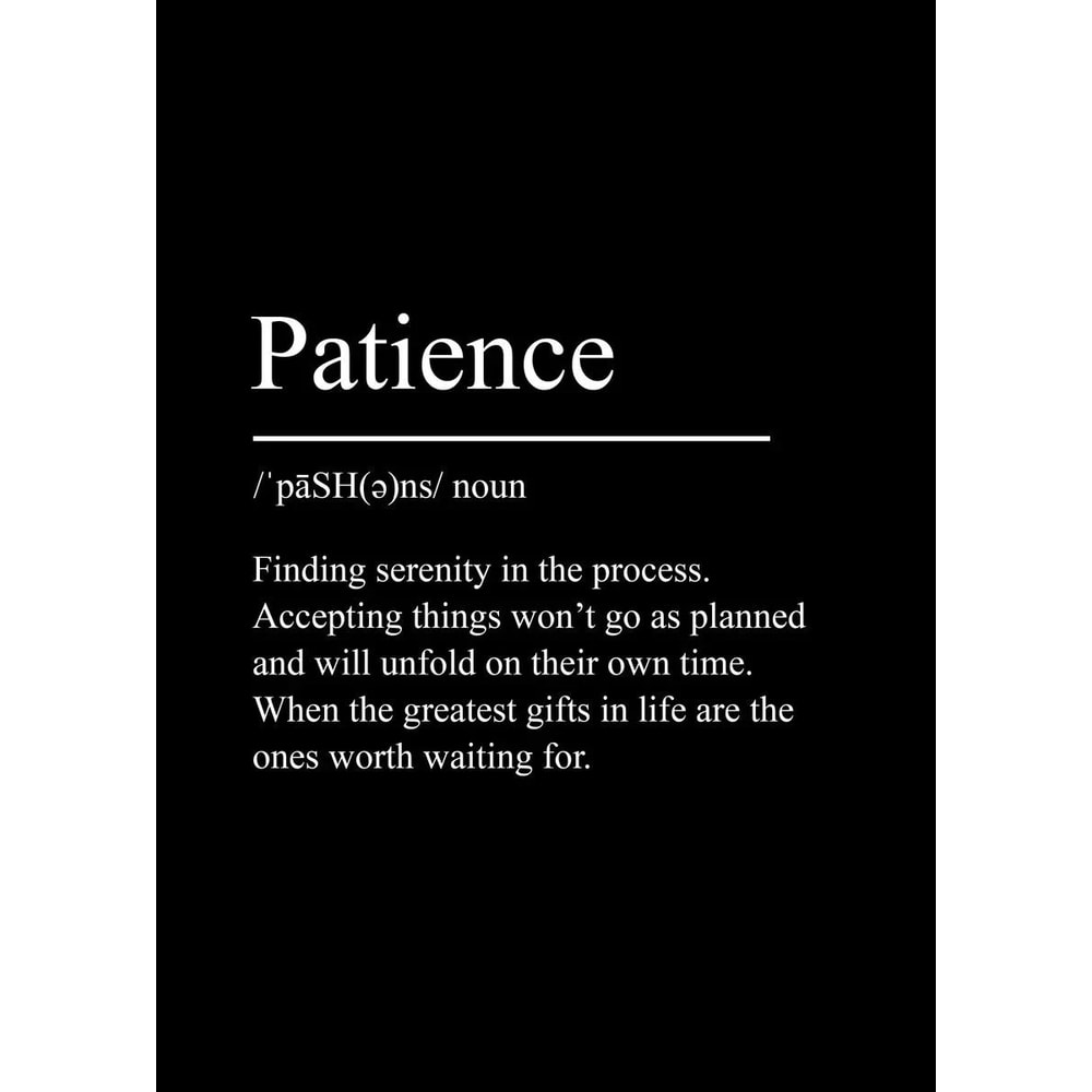 Minimalist Inspirational Text Canvas Poster Success Focus Discipline Wall Art Motivational Decor 14