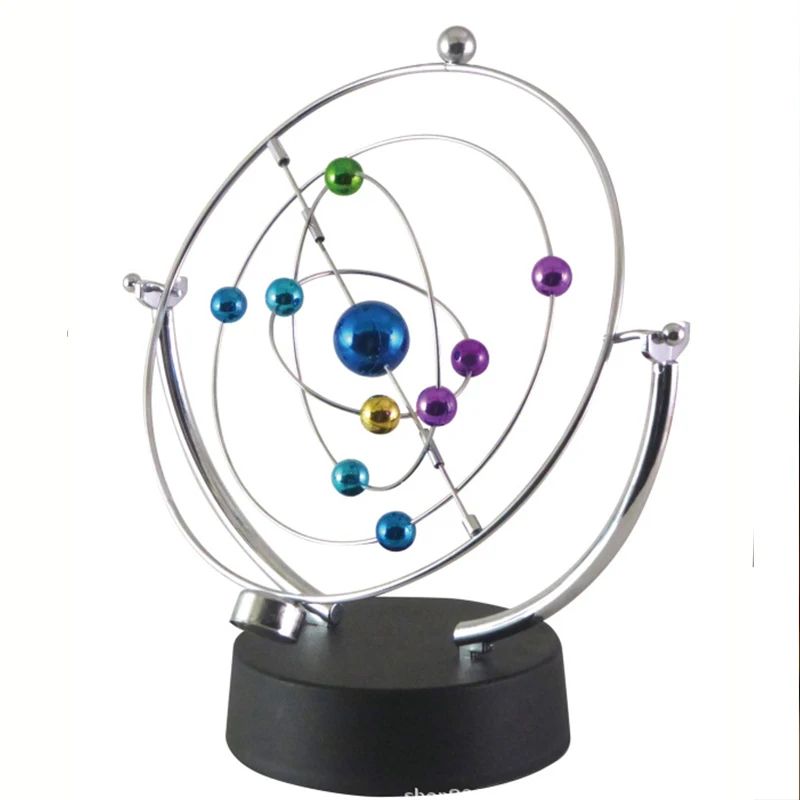 Perpetual Motion Celestial Globe Pendulum Kinetic Orbital Desk Decor Science Gadget 1