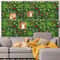 Artificial Grass Wall Panel With Flowers Decorative Privacy Hedge Screen Greenery Backdrop 1