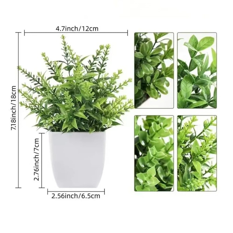 Energetic Artificial Bonsai Plant Vivid NonFading Tabletop Greenery For Home Office Decor 5