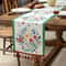 Farmhouse Lemon Floral Table Runner Colorful Linen Blend Kitchen Dining Table Decor 9