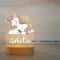 Personalized Acrylic Animal Night Light Custom Name USB LED Lamp For Kids Bedroom Gift Decor 3