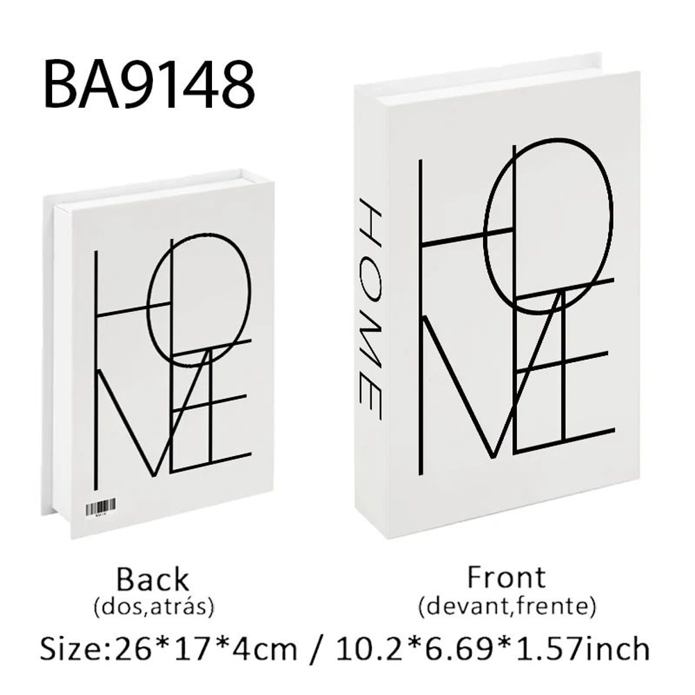 Luxury Paris Decorative Book Box Elegant Faux Book Storage For Coffee Table Bedroom Decor 9