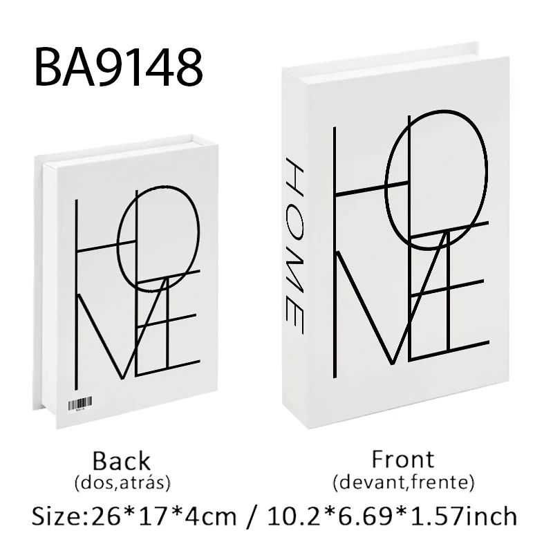 Luxury Paris Decorative Book Box Elegant Faux Book Storage For Coffee Table Bedroom Decor 9