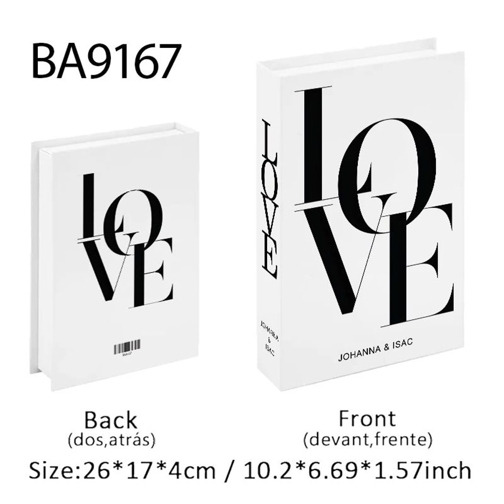 Luxury Paris Decorative Book Box Elegant Faux Book Storage For Coffee Table Bedroom Decor 12