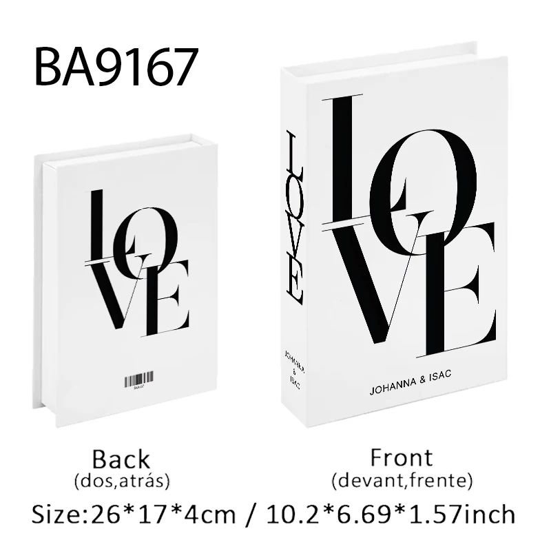 Luxury Paris Decorative Book Box Elegant Faux Book Storage For Coffee Table Bedroom Decor 12
