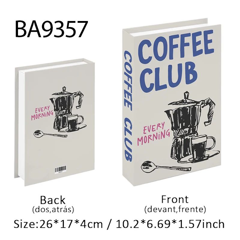 Luxury Paris Decorative Book Box Elegant Faux Book Storage For Coffee Table Bedroom Decor 20