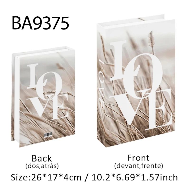 Luxury Paris Decorative Book Box Elegant Faux Book Storage For Coffee Table Bedroom Decor 21