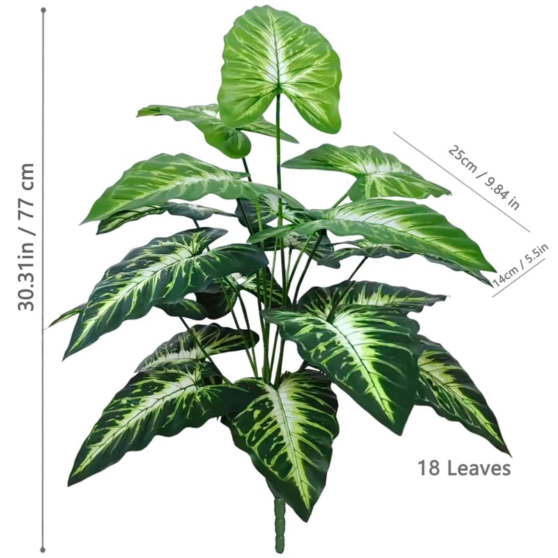 Tall Artificial Calla Lily Tropical Leaf Plant Realistic Faux Flower Decor For Home Event Stylin 14