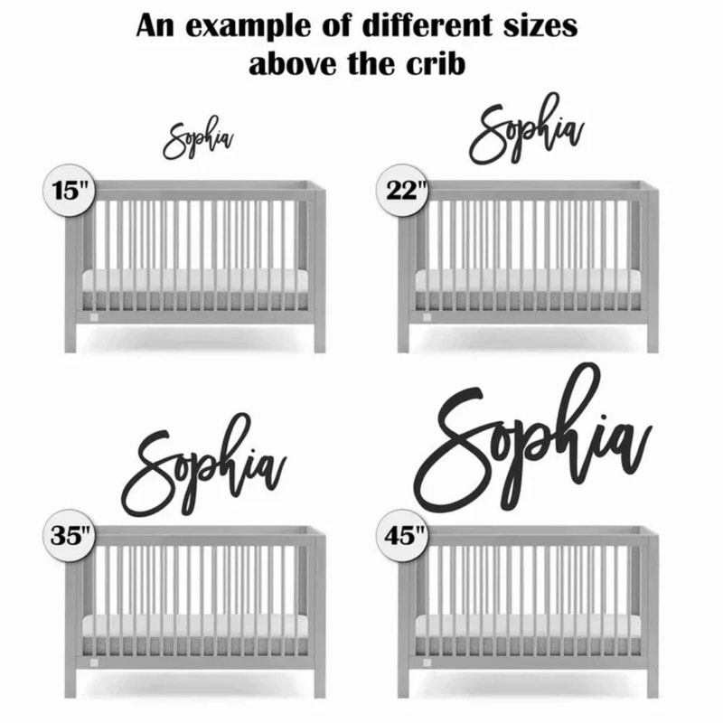 Personalized Wooden Name Sign Custom Nursery Wall Decor Safe Baby Room Name Display Gift 4