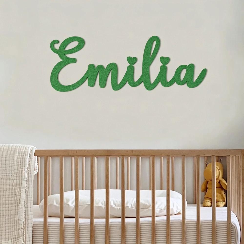 Personalized Wooden Name Sign Custom Nursery Wall Decor Safe Baby Room Name Display Gift 12