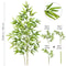 Artificial Bamboo Leaf Branch Tall Faux Greenery For Home Office Decor 27