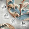 8in Dolphin Ocean Theme Wooden Wall Plaque 2D Underwater Decorative Art Disc For Home Office 3