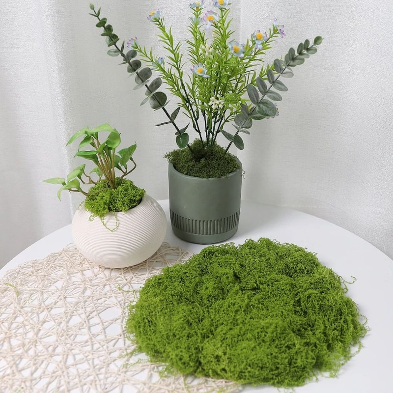 DIY Green Artificial Moss Decor Faux Preserved Moss For Crafts Terrariums Garden Styling 9
