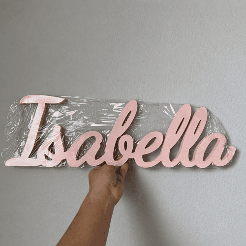 Custom Wooden Name Sign with Base – Personalized Wood Word Decor for Walls & Home Styling