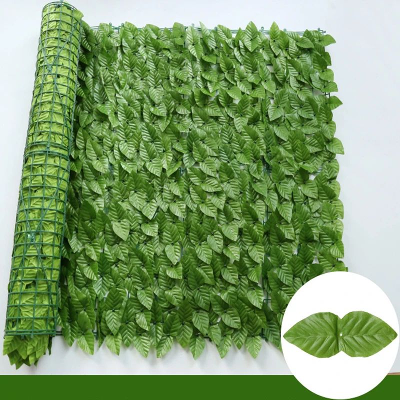 Artificial Ivy Privacy Fence Panels Faux Green Leaf Hedge Screen For Garden Balcony Outdoor Decor 8