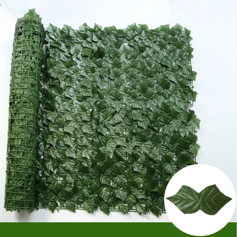 Artificial Ivy Privacy Fence Panels Faux Green Leaf Hedge Screen For Garden Balcony Outdoor Decor 9