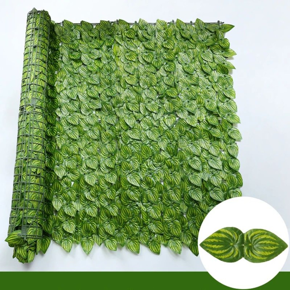 Artificial Ivy Privacy Fence Panels Faux Green Leaf Hedge Screen For Garden Balcony Outdoor Decor 11