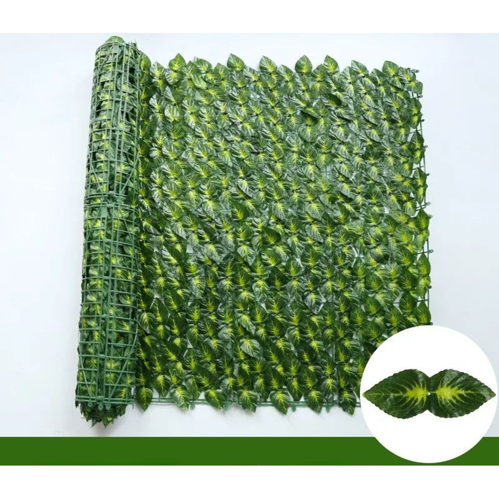 Artificial Ivy Privacy Fence Panels Faux Green Leaf Hedge Screen For Garden Balcony Outdoor Decor 12