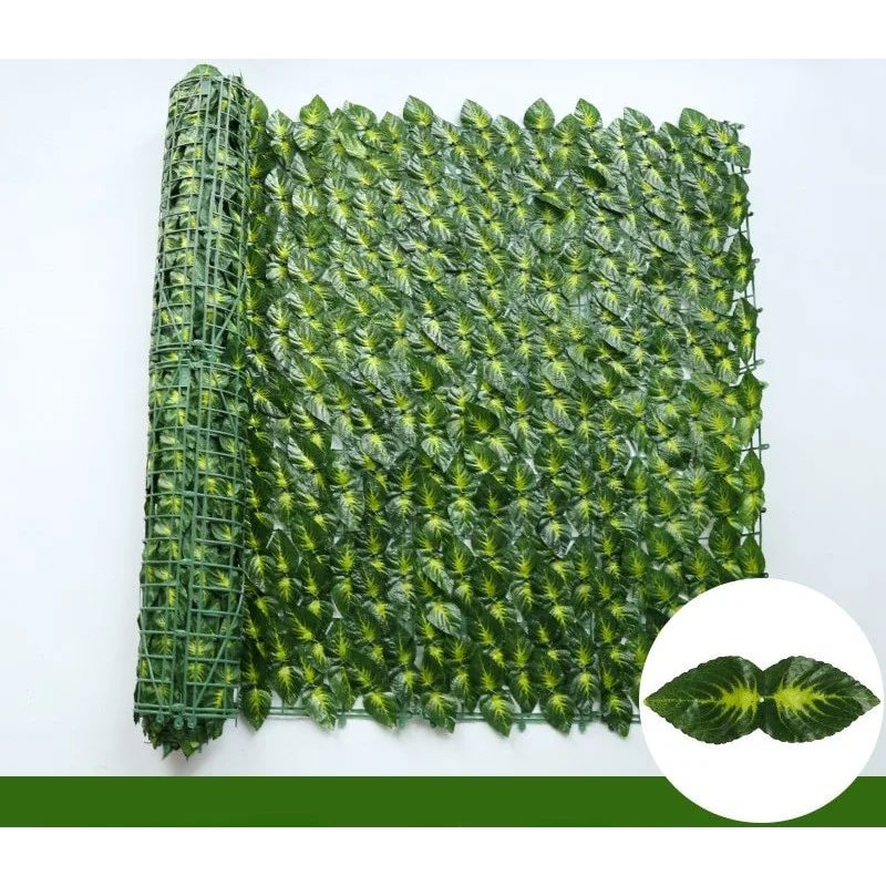 Artificial Ivy Privacy Fence Panels Faux Green Leaf Hedge Screen For Garden Balcony Outdoor Decor 12