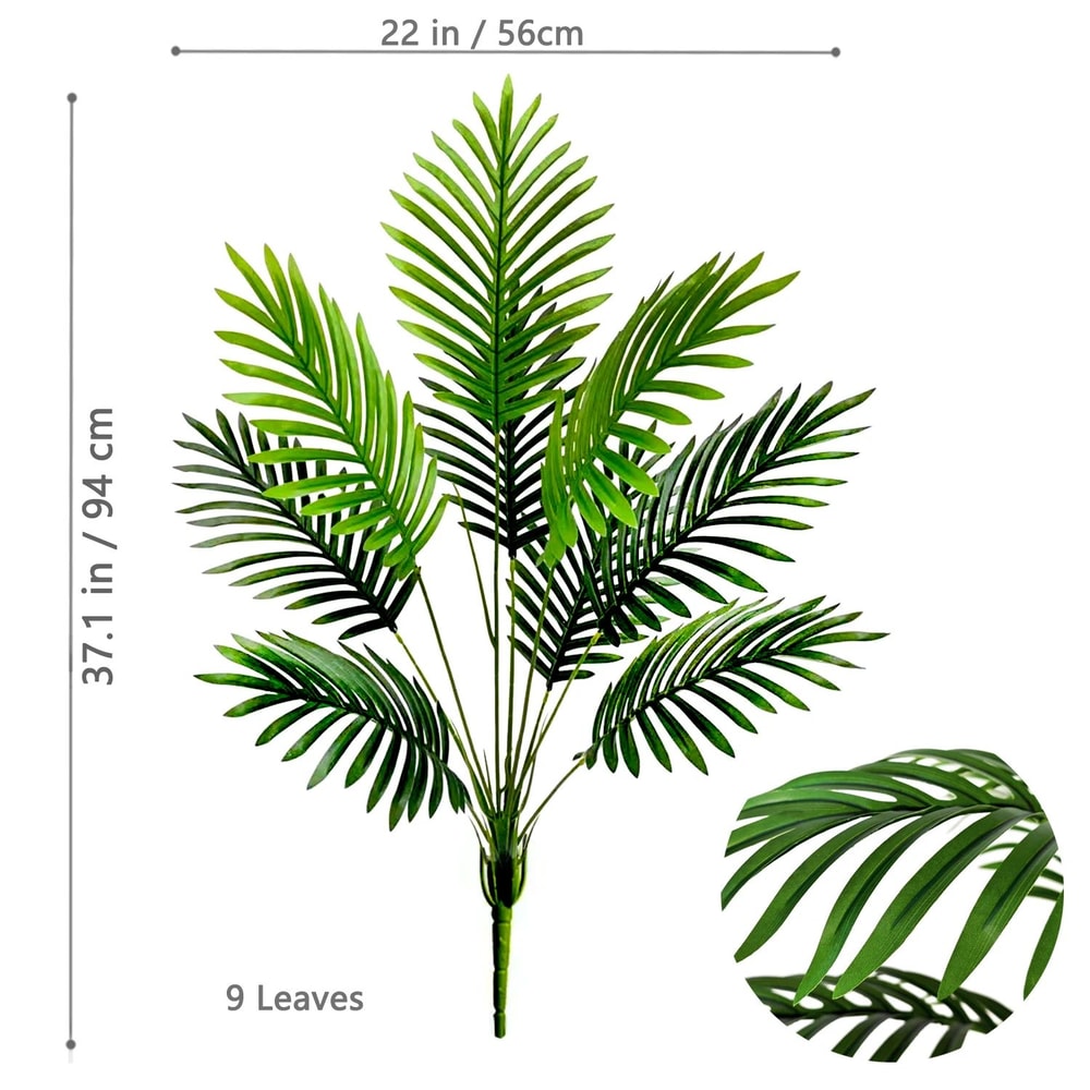 Large Artificial Palm Tree Leaves Adjustable 2049 In Tropical Faux Plant Branches For Home Garden 9
