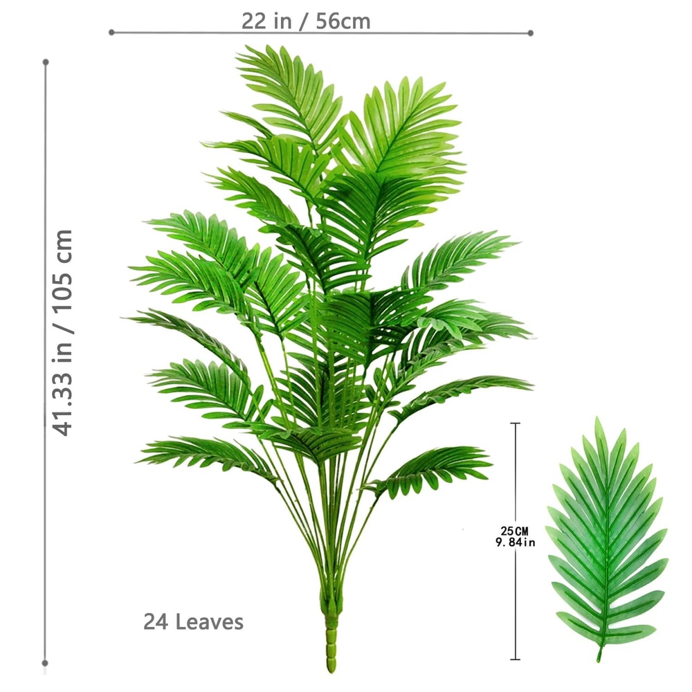 Large Artificial Palm Tree Leaves Adjustable 2049 In Tropical Faux Plant Branches For Home Garden 15