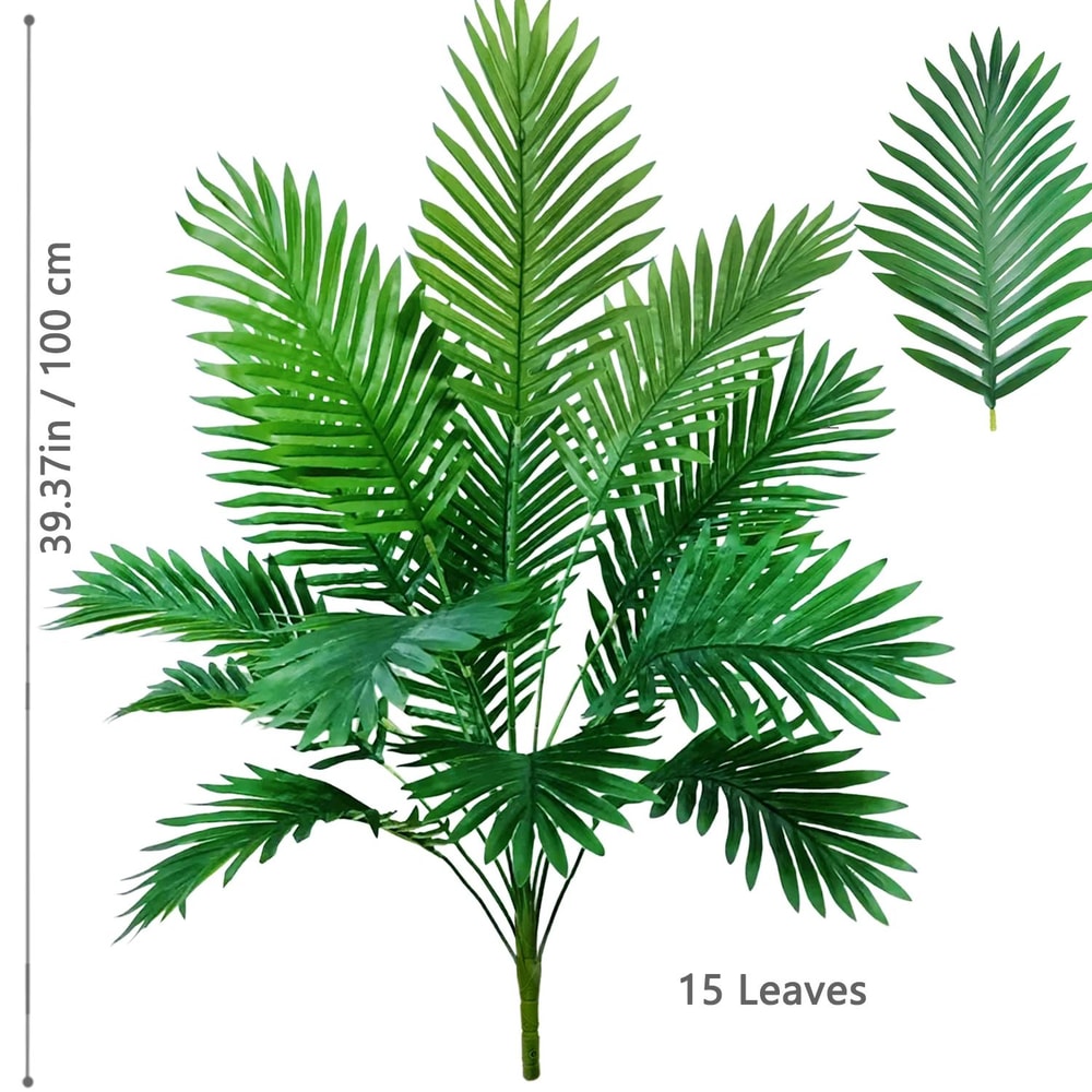 Large Artificial Palm Tree Leaves Adjustable 2049 In Tropical Faux Plant Branches For Home Garden 21