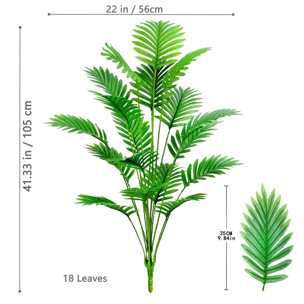 Large Artificial Palm Tree Leaves Adjustable 2049 In Tropical Faux Plant Branches For Home Garden 26