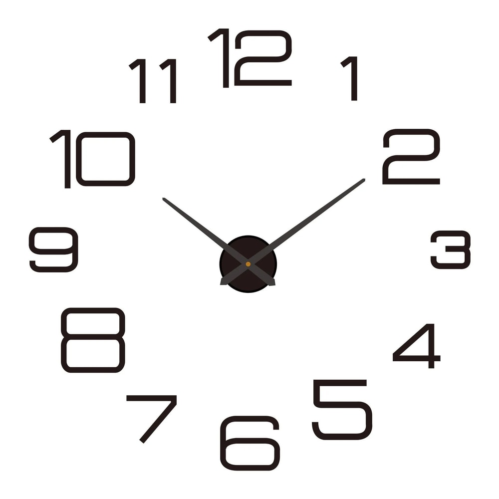 Modern 3D Luminous Frameless Wall Clock DIY Silent Acrylic Wall Sticker Clock For Home Office Dec 6