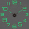 Modern 3D Luminous Frameless Wall Clock DIY Silent Acrylic Wall Sticker Clock For Home Office Dec 8