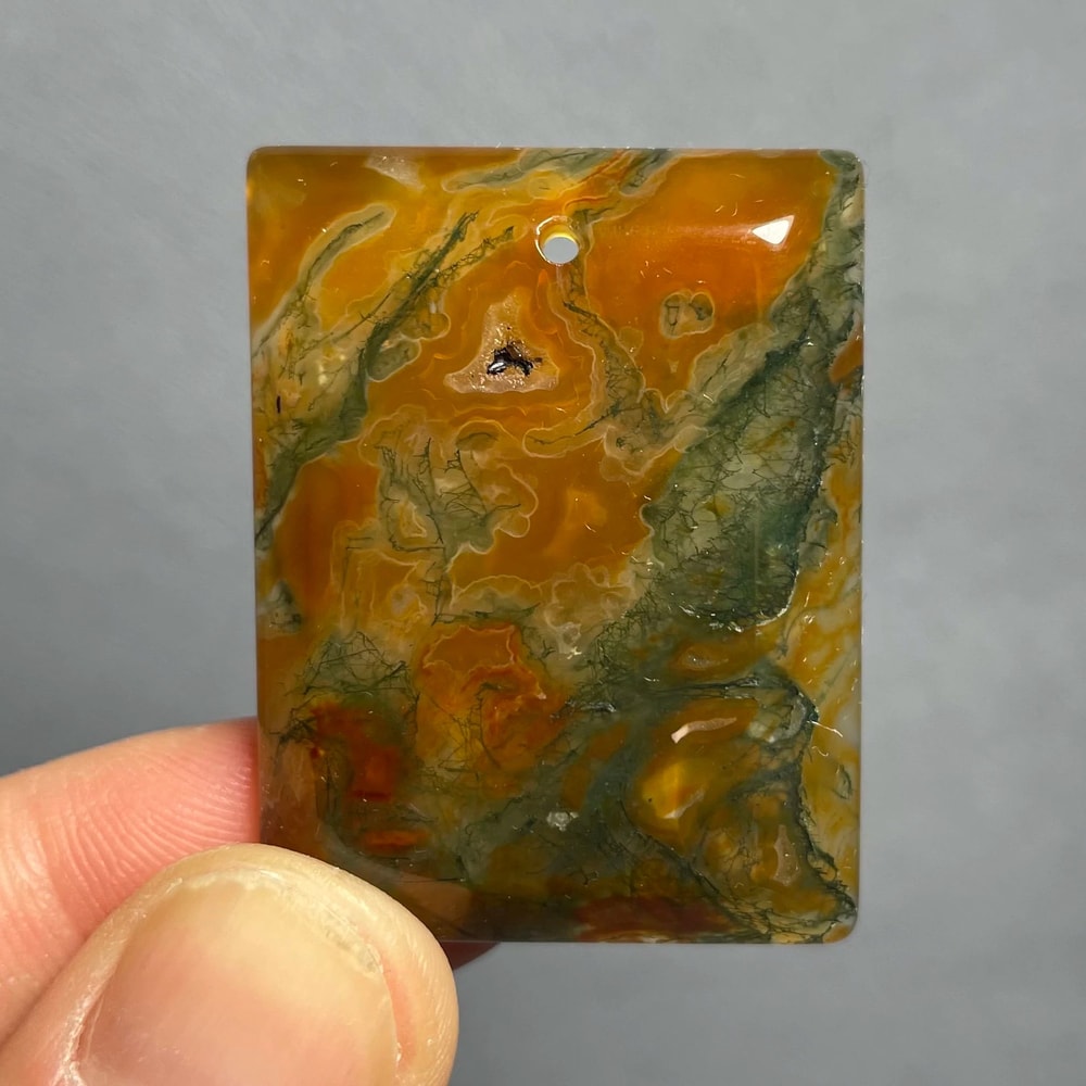 Natural Agate Crystal Pendant Polished Quartz Healing Stone For Feng Shui Jewelry Home Decor 5